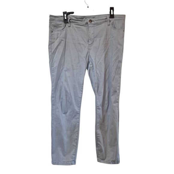 Buffalo David Bitton Women's Light Gray Cotton/Spandex Daily Mid-Rise Stretch Sk - Picture 4 of 12